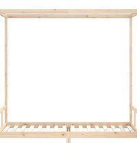 Kinderbett 80x200 cm Massivholz Kiefer