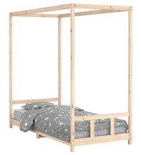 Kinderbett 90x200 cm Massivholz Kiefer