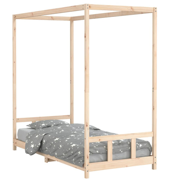 Kinderbett 90x200 cm Massivholz Kiefer