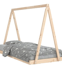 Kinderbett 90x190 cm Massivholz Kiefer