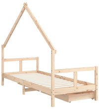 Kinderbett mit Schubladen 80x200 cm Massivholz Kiefer