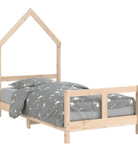 Kinderbett 80x160 cm Massivholz Kiefer
