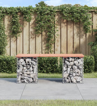 Gartenbank aus Gabionen 103x31x42 cm Massivholz Douglasie