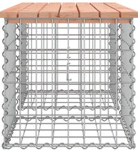 Gartenbank aus Gabionen 103x44x42 cm Massivholz Douglasie