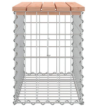 Gartenbank aus Gabionen 63x31,5x42 cm Massivholz Douglasie