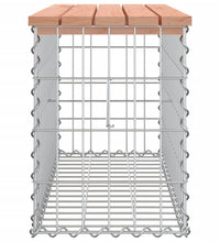 Gartenbank aus Gabionen 83x31,5x42 cm Massivholz Douglasie