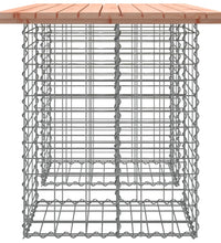 Gartenbank aus Gabionen 100x70x72 cm Massivholz Douglasie