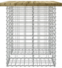 Gartenbank aus Gabionen 100x70x72 cm Kiefernholz Imprägniert