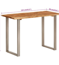 Esstisch 110x50x76 cm Massivholz Akazie