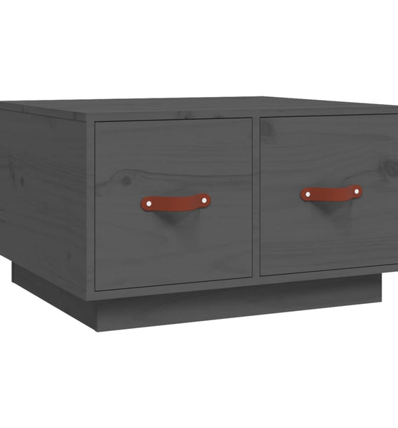 Couchtisch Grau 60x53x35 cm Massivholz Kiefer