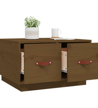 Couchtisch Honigbraun 60x53x35 cm Massivholz Kiefer