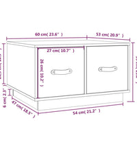 Couchtisch Honigbraun 60x53x35 cm Massivholz Kiefer