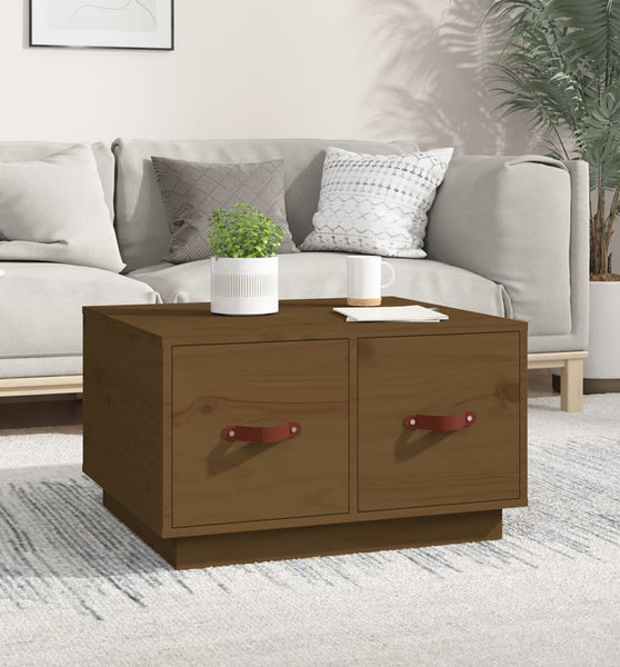 Couchtisch Honigbraun 60x53x35 cm Massivholz Kiefer