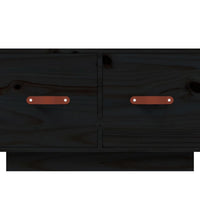 Couchtisch Schwarz 60x53x35 cm Massivholz Kiefer