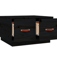 Couchtisch Schwarz 60x53x35 cm Massivholz Kiefer