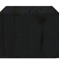 Wand-Nachttisch Schwarz 40x29,5x22 cm