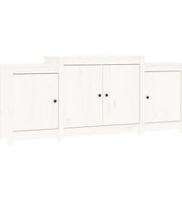 Sideboard Weiß 164x37x68 cm Massivholz Kiefer