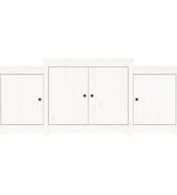 Sideboard Weiß 164x37x68 cm Massivholz Kiefer