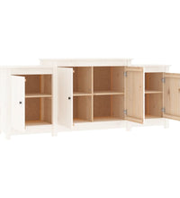 Sideboard Weiß 164x37x68 cm Massivholz Kiefer