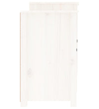 Sideboard Weiß 164x37x68 cm Massivholz Kiefer