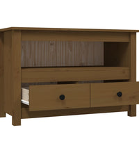 TV-Schrank Honigbraun 79x35x52 cm Massivholz Kiefer