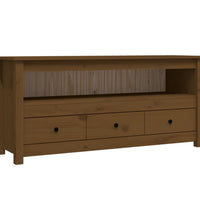 TV-Schrank Honigbraun 114x35x52 cm Massivholz Kiefer