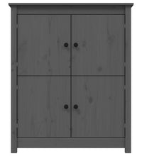 Sideboard Grau 83x41,5x100 cm Massivholz Kiefer