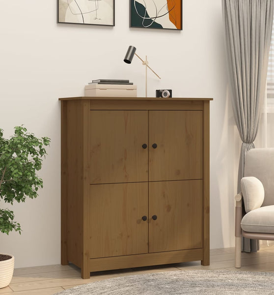 Sideboard Honigbraun 83x41,5x100 cm Massivholz Kiefer