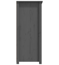 Sideboard Grau 83x41,5x100 cm Massivholz Kiefer