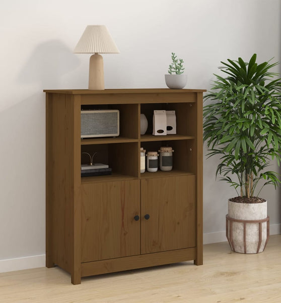 Sideboard Honigbraun 83x41,5x100 cm Massivholz Kiefer