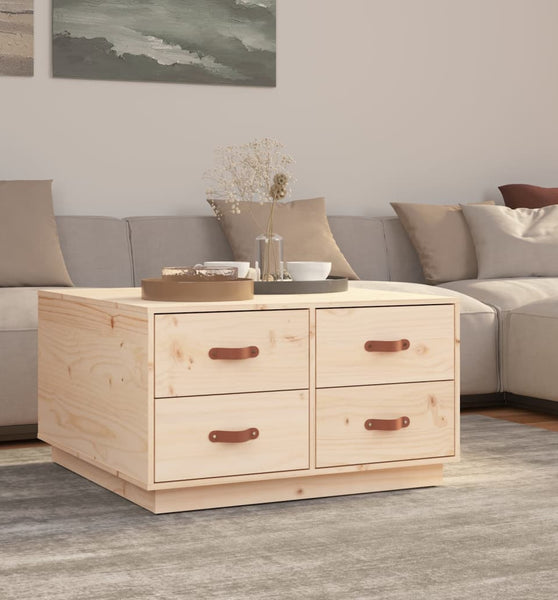 Couchtisch 80x80x45 cm Massivholz Kiefer