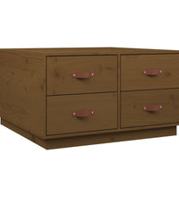Couchtisch Honigbraun 80x80x45 cm Massivholz Kiefer