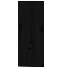 Weinregal Schwarz 62x25x62 cm Massivholz Kiefer