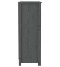 Bücherregal Grau 80x35x97 cm Massivholz Kiefer