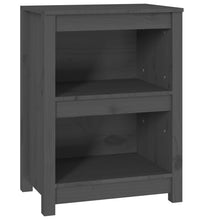 Bücherregal Grau 50x35x68 cm Massivholz Kiefer