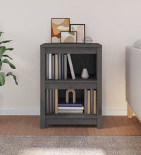 Bücherregal Grau 50x35x68 cm Massivholz Kiefer