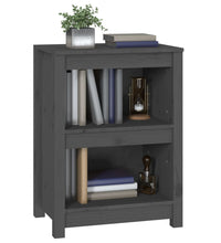 Bücherregal Grau 50x35x68 cm Massivholz Kiefer