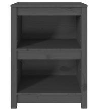 Bücherregal Grau 50x35x68 cm Massivholz Kiefer