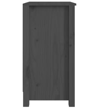 Bücherregal Grau 50x35x68 cm Massivholz Kiefer