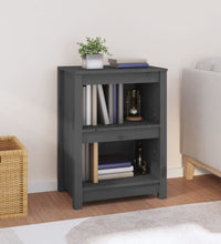 Bücherregal Grau 50x35x68 cm Massivholz Kiefer