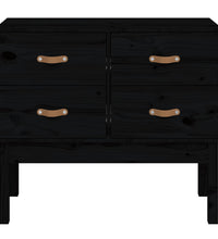 Konsolenschrank Schwarz 90x40x78 cm Massivholz Kiefer
