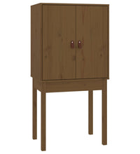 Highboard Honigbraun 60x40x120 cm Massivholz Kiefer
