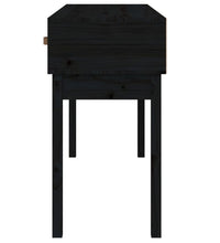 Konsolentisch Schwarz 114x40x75 cm Massivholz Kiefer