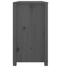 Beistellschrank Grau 100x40x72 cm Massivholz Kiefer