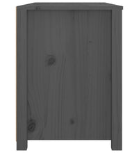 Beistellschrank Grau 100x40x54 cm Massivholz Kiefer