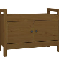 Flurbank Honigbraun 80x40x60 cm Massivholz Kiefer
