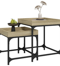 Beistelltische 2 Stk. Sonoma-Eiche Holzwerkstoff