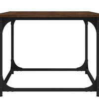 Couchtisch Braun Eichen-Optik 80x50x40 cm Holzwerkstoff Eisen