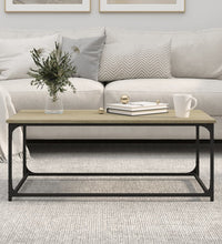 Couchtisch Sonoma Eiche 102x50x40 cm Holzwerkstoff und Eisen