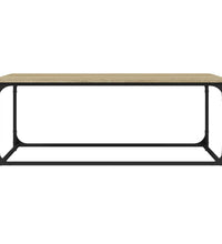 Couchtisch Sonoma Eiche 102x50x40 cm Holzwerkstoff und Eisen